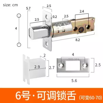 Замок с язычком из цинкового сплава для дома и ванной комнаты
