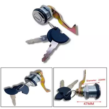 Замок задний для багажника скутера, для A8/Falcon/Queen/Large, комплект аксессуаров для мотоцикла, 2 ключа