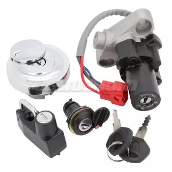 Замок зажигания для мотоцикла, крышка для газового бака, ключ блокировки для Yamaha V-Star Drag Star XVS400 XVS650 XVS1100, классический, на заказ