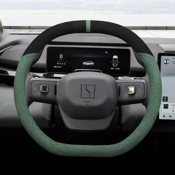 Замшевая двойная D-образная декоративная ручка для ZEEKR X 001 007 2022 2023, оплетка на руль