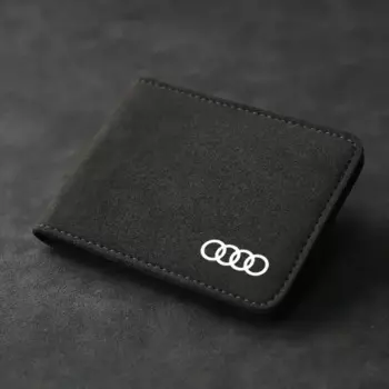 Замшевый чехол для водительских прав «два в одном», держатель для документов, защитный чехол для водительских прав для AUDI A3 A4 A5 A6 Q5