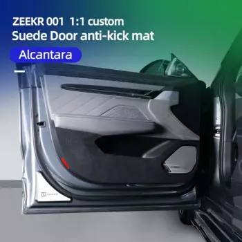 Замшевый противоударный коврик для двери автомобиля ZEEKR 001, защитный коврик, аксессуары для интерьера автомобиля