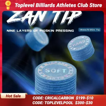 Zan Tip Premium 14 мм наконечники для бильярдного кия, супер Zan наконечник, стандартный профессиональный бильярдный кий и бильярдный кий, наконечники, аксессуары для бильярда