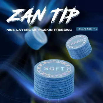 Zan Tip Premium 14 мм наконечники для бильярдного кия, супер Zan наконечник, стандартный профессиональный бильярдный кий и бильярдный кий, наконечники, аксессуары для бильярда