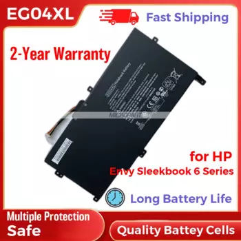 Запасная батарея для ноутбука HP EG04XL 681881-171, для Envy Sleekbook 6 Series, длительный срок службы батареи, li-ion 60 Вт/ч, 14,8 в