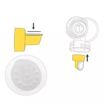 Запасная мембрана компонента молокоотсоса белая для Swing QX2D