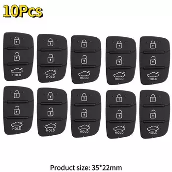 Запасной 3-кнопочный дистанционный брелок для Hyundai I10 I20 I30 IX35 Kia K2 K5 Rio Sportage, запасные части, 5/10 шт.
