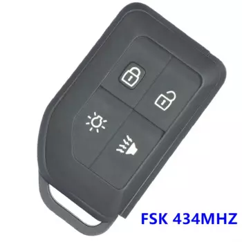 Запасной 4-кнопочный дистанционный брелок KEYECU для сигнализации FSK 434 МГц, подходит для грузовиков VOLVO FM410 FH16 32T