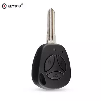 Запасной чехол KEYYOU для автомобильного ключа с 3 кнопками для Lada Uncut Auto Blank Remote Key Cover Fob priora kalina