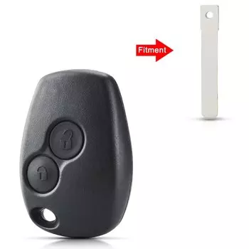Запасной чехол KEYYOU для автомобильного ключа с 3 кнопками для Renault Logan Sandero Clio Fluence Vivaro Master Traffic Key, чехол без лезвия.