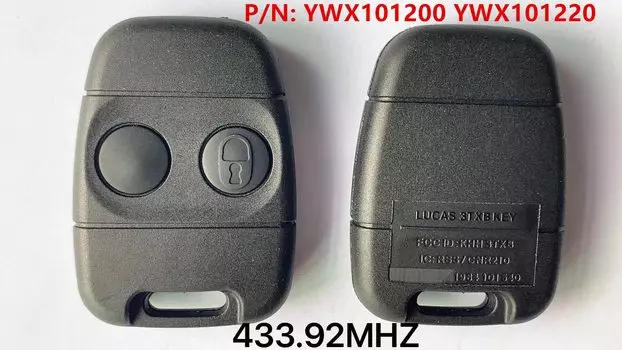 Запасной дистанционный ключ KEYECU с 2 кнопками 433,92 МГц для Land Rover Defender Freelander Discovery для Rover MG для Lucas KHH 3TXB