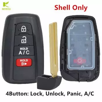 Запасной смарт-ключ KEYECU, 4 кнопки, для Toyota Prius Prime 2017 2018 2019 2020 HYQ14FBE