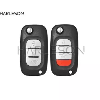 Запасные детали для автомобильных ключей Benz Smart for Two 453 Forfour 2015-2017, 3 кнопки, 4 кнопки