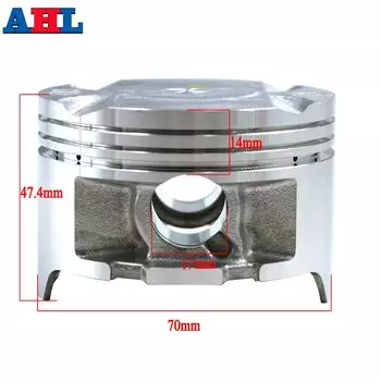 Запчасти для двигателя мотоцикла Honda AX-1 250, NX250, XL250, KW3, AX 1, STD ~ + 50, размер отверстия цилиндра 70 мм, 70,25, 70,50, комплект поршней и колец