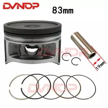 Запчасти для двигателя мотоцикла Jianshe 400 ATV JS400 Jianshe400 ATV400, размер отверстия 83 мм, штифт 19 мм, комплект поршневых колец