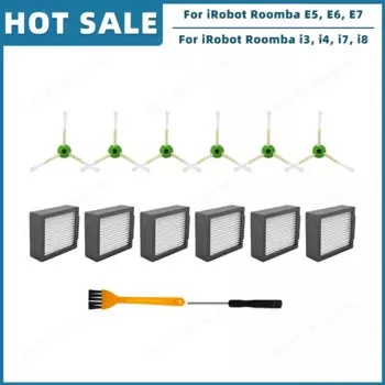 Запчасти для iRobot Roomba i1, i3, i4, i5, i6, i7, i8, E5, E6, E7