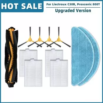 Запчасти для пылесосов Liectroux C30B XR500 E30, Kabum Smart 500 700, Proscenic 800T 820T 830T 820S: фильтр, щетка, ткань для швабры