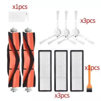 Запчасти для робота-пылесоса Xiaomi Mijia 1C / STYTJ01ZHM / Dreame F9: щетка, фильтр, насадки