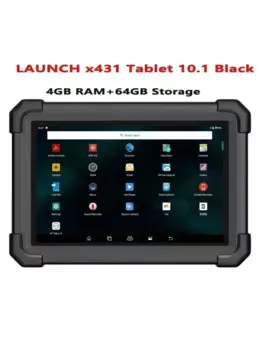 Запуск планшета 10,1, черный, 4 ГБ ОЗУ, 64 ГБ, диагностический инструмент для хранения, Android, Bluetooth, работа с диагностическим программным обеспечением Launch X431 OBD2