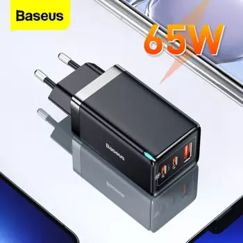 Зарядное устройство Baseus с USB Type-C и поддержкой быстрой зарядки, 65 Вт