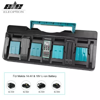 Зарядное устройство DC18SF с 4 портами для аккумулятора Makit 14,4 в 18 в 3A Li-Ion BL1830,BL1830B,BL1840,BL1840B,BL1850,BL1850B,BL1860,BL1860B