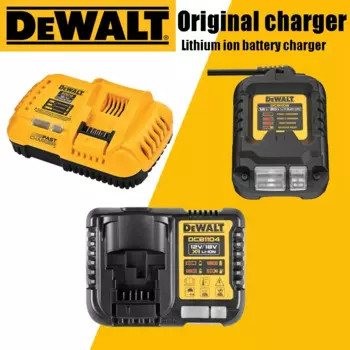 Зарядное устройство DEWALT для литий-ионных батарей DCB1102 DCB1104 DCB118, 220 В, зарядное устройство для литий-ионных батарей, быстрое зарядное устройство с вентиляционным охлаждением