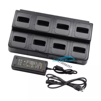 Зарядное устройство Inrico MC-640 8 Way Muilt-unit Walkie Talkie, два аккумулятора для рации T620 с дальним радиусом действия 200 км