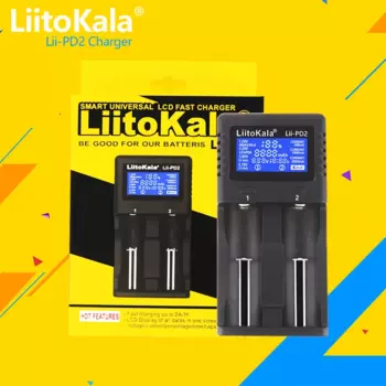 Зарядное устройство LiitoKala для батарей 18650 в li-ion 3,7/18650/18500/16340/26650/21700/CR123A 20700 В, 1-5 шт.