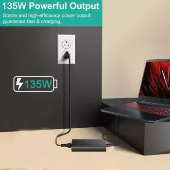 Зарядное устройство переменного тока 135 Вт для игрового ноутбука Acer Nitro 5
