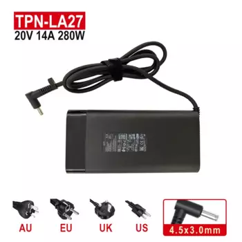 Зарядное устройство переменного тока 20 в 14 а 280 Вт для игрового ноутбука HP OMEN 16 17, блок питания ZBook Fury G9 TPN-LA27 TPN-CA26, X мм