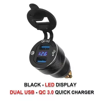 Зарядное устройство QC 3.0 с двумя USB-портами типа C, адаптер питания, аксессуары для benelli 502 c для BMW r1200rt r1250rt r1250gs R1200GSA