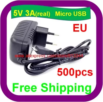 Зарядное устройство с Micro USB, 5 В, 3 А, 500 шт.