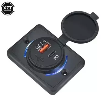 Зарядное устройство с USB-портом, 18 Вт, QC3.0 + PD