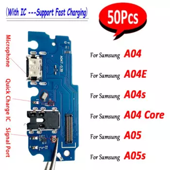 Зарядное устройство USB для Samsung A04E A042F A04 Core A04S A047F A05 A05S, 50 шт.