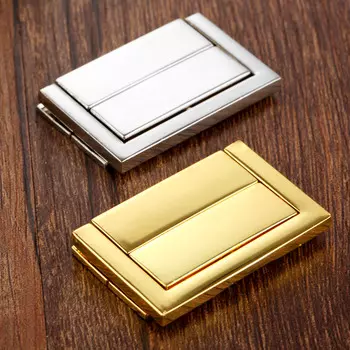 Защелка для ящиков золотая 48*30 мм