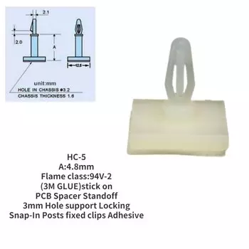 Защелкивающиеся стойки для печатной платы ZENHOSIT, 100 шт., 3 мм