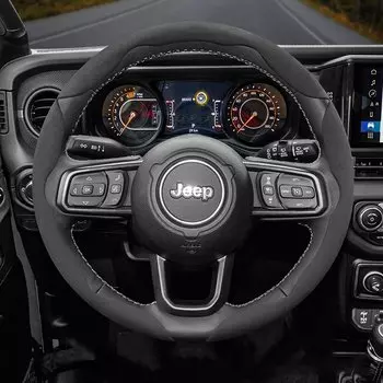 Защелкивающийся чехол на руль для Jeep, подходит для Renegade Compass Wrangler Jk Jl Grand Cherokee Wk2, аксессуары Wj Portachiavi