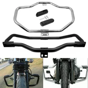 Мотоциклетная защита двигателя с усами, дорожная защита для Harley Sportster XL1200 XL Iron 883 Custom 48 72 2004-2018 2017 2016 2015