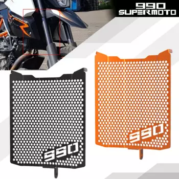 Защита радиатора для 990 Supermoto SMT 990 SM R LC8 2009 2010 2011 2012 2013 2014, защитная крышка радиатора, аксессуары для мотоциклов