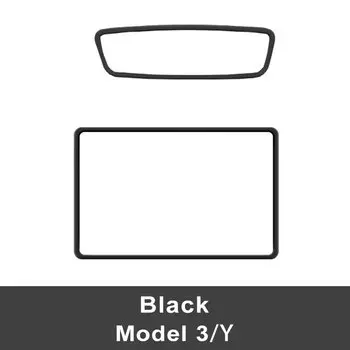 Защитная крышка для экрана автомобиля Tesla Model 3 Y, Силиконовая Защитная крышка для зеркала интерьера автомобиля, аксессуары для модификации интерьера автомобиля