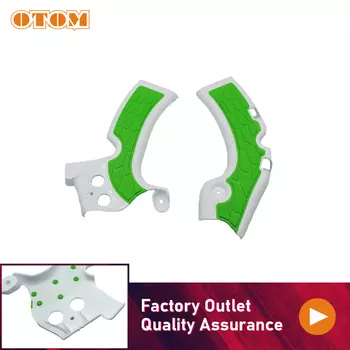 Защитная крышка OTOM для рамы мотоцикла, пластиковые X-Грипсы для питбайка, защитный чехол для KAWASAKI KX450F, аксессуары для мотокросса