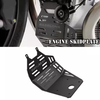 Защитная крышка под двигатель для Moto Guzzi V100 V 100 S, manello 2022-2025 2024, противоскользящая пластина, защитная рамка Bash, защита шасси