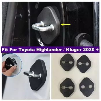 Защитная крышка внутреннего дверного замка, подходит для Toyota Highlander/Kluger 2020-22025, аксессуары для интерьера