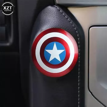 Защитная Крышка зажигания 3d-супергероя для салона автомобиля, кнопка включения и остановки двигателя, защитная крышка, декоративная наклейка, аксессуары