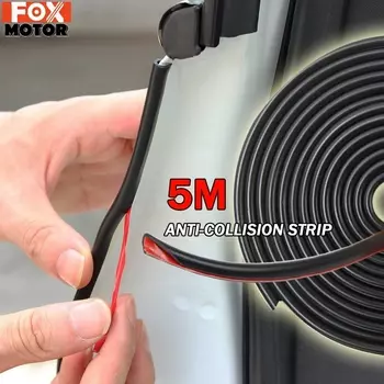 Защитная лента для царапин на двери автомобиля, резиновое уплотнение, вставка для Kia, Hyundai, LADA GRANTA, VESTA, 5 м