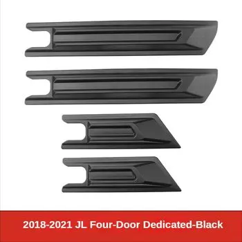 Защитная накладка на дверь автомобиля для Jeep Wrangler JL JK 2007-2022, 2/4 дверная и кузова, защитная пластина из АБС-пластика для стайлинга автомобиля