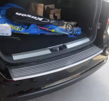 Защитная Накладка на порог заднего бампера для Dodge Journey 2013 2014 2015 нержавеющая сталь внутри и снаружи автомобильные аксессуары наклейки
