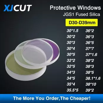 Защитная оптическая линза XJCUT для оптических линз диаметром 30/34/35/36/37 нм для Raytools Bodor WSX Precitec