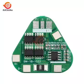 Защитная плата Aideepen BMS 3S 4A 12A для литий-ионной батареи