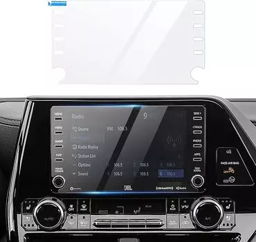 Защитная пленка для экрана Toyota Highlander 2020 2021 2022 2023 8 дюймов, закаленное стекло 9H для навигации, Защитная пленка для сенсорного экрана